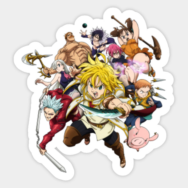 The Seven Deadly Sins Nanatsu No Taizai Sticker TeePublic
